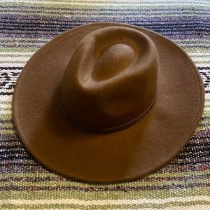 Boho Brown Wide Brim Hat